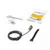 Cadeado de cabo para portátil StarTech.com 2 m – combinação numérica de 4 dígitos, cadeado de segurança com cabo para portátil/desktop para slot Wedge – cadeado de combinação antivol em aço revestido a vinil – portátil