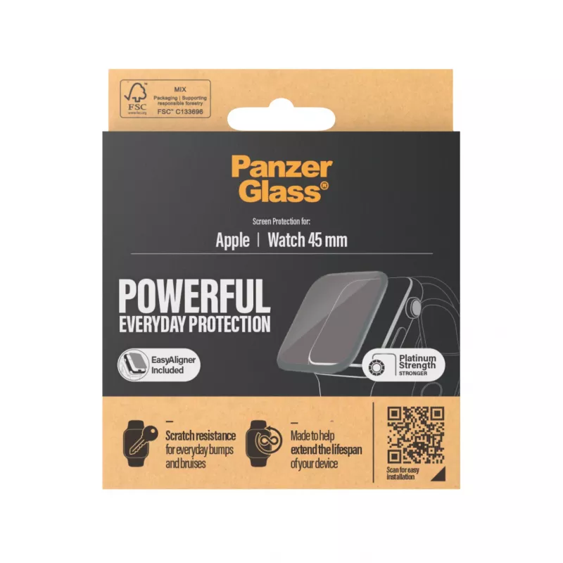 PanzerGlass ® Apple Watch Series 9 | 8 | 7 | 45mm | vidro protetor de ecrã