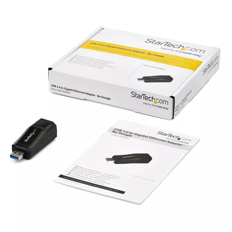 Adaptador de rede USB 3.0 para Gigabit Ethernet NIC StarTech.com – 10/100/1000 Mbit/s