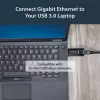 Adaptador de rede USB 3.0 para Gigabit Ethernet NIC StarTech.com – 10/100/1000 Mbit/s