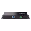 Hub USB 3.0 industrial de 4 portas StarTech.com 5Gbps, hub USB robusto com proteção ESD, hub USB-A para montagem DIN/parede/mesa, extensão USB com conectores de bloqueio, Heavy Duty – TAA