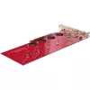 Placa adaptadora Quad M.2 PCIe StarTech.com, PCIe x16 para quatro SSD NVMe ou AHCI M.2, PCI Express 4.0, 7,8 GBps/unidade, bifurcação necessária, compatível com Windows/Linux