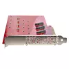 Placa adaptadora Quad M.2 PCIe StarTech.com, PCIe x16 para quatro SSD NVMe ou AHCI M.2, PCI Express 4.0, 7,8 GBps/unidade, bifurcação necessária, compatível com Windows/Linux