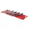 Placa adaptadora Quad M.2 PCIe StarTech.com, PCIe x16 para quatro SSD NVMe ou AHCI M.2, PCI Express 4.0, 7,8 GBps/unidade, bifurcação necessária, compatível com Windows/Linux