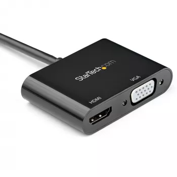 Adaptador DisplayPort para HDMI VGA StarTech.com - adaptador DisplayPort 1.2 HBR2 para HDMI 2.0 (4K 60Hz) ou conversor VGA 1080p - adaptador de monitor DP para HDMI ou VGA - adaptador de vídeo digital