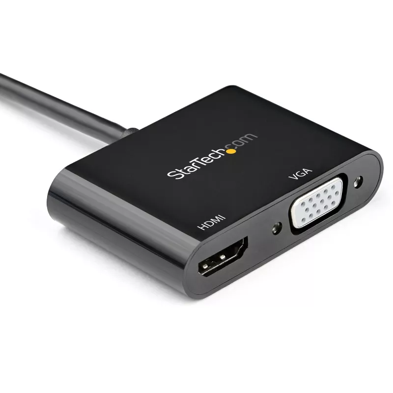 Adaptador DisplayPort para HDMI VGA StarTech.com - adaptador DisplayPort 1.2 HBR2 para HDMI 2.0 (4K 60Hz) ou conversor VGA 1080p - adaptador de monitor DP para HDMI ou VGA - adaptador de vídeo digital