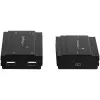 Hub extensor USB 2.0 de 4 portas StarTech.com através de um único cabo Ethernet CAT5e/CAT6 (RJ45) – 100m – kit adaptador de hub extensor USB – caixa metálica – alimentação externa – 480 Mbit/s