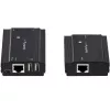 Hub extensor USB 2.0 de 4 portas StarTech.com através de um único cabo Ethernet CAT5e/CAT6 (RJ45) – 100m – kit adaptador de hub extensor USB – caixa metálica – alimentação externa – 480 Mbit/s