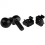 StarTech.com M6 x 12mm - parafusos e porcas de gaiola - pack de 50, preto