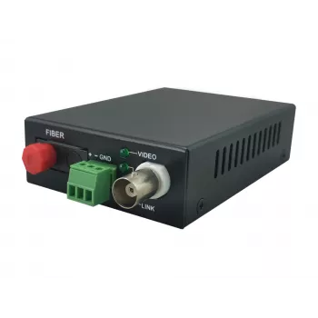 Transmissor AV LevelOne extensor de 1 canal BNC sobre fibra ótica kit 20 km
