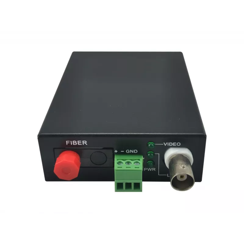 Transmissor AV LevelOne extensor de 1 canal BNC sobre fibra ótica kit 20 km