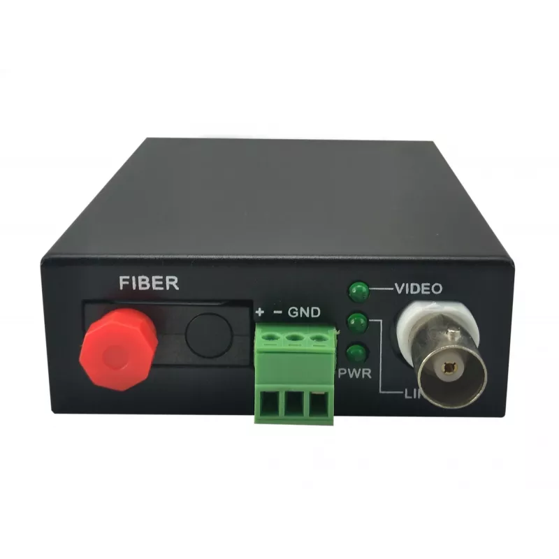 Transmissor AV LevelOne extensor de 1 canal BNC sobre fibra ótica kit 20 km