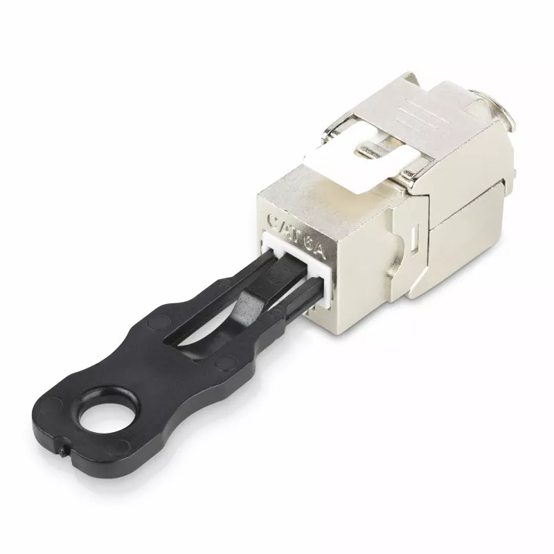 StarTech.com RJ45 Port Locks – pack de 10 com chave de segurança, bloqueador de porta RJ45 com fecho/tampa antipoeira, proteção de porta Ethernet/LAN reutilizável, bloqueador de pó com encaixe RJ45 para servidores/switches/tomadas de parede
