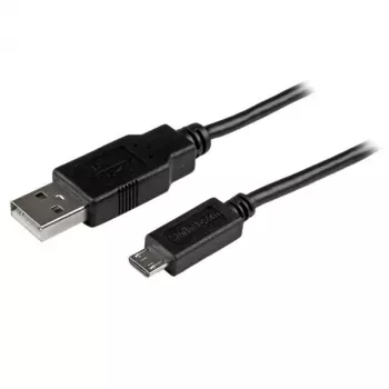 Cabo Micro-USB curto StarTech.com - M/M – 15 cm (6 polegadas), 0,15 m, USB A, Micro-USB B, USB 2.0, ficha/ficha, preto