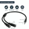 Cabo divisor estéreo fino StarTech.com – ficha de 3,5 mm para 2x conector fêmea de 3,5 mm