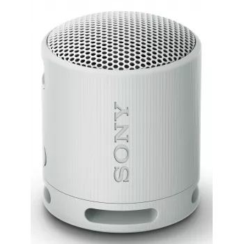 Sony SRS-XB100 – Altifalante Bluetooth sem fios, portátil, robusto IP67 resistente à água e ao pó, 16 horas de bateria, ecológico, para exterior e viagem em cinzento claro