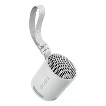 Sony SRS-XB100 – Altifalante Bluetooth sem fios, portátil, robusto IP67 resistente à água e ao pó, 16 horas de bateria, ecológico, para exterior e viagem em cinzento claro