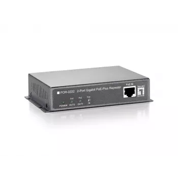 Repetidor PoE Gigabit LevelOne, empilhável, 2 saídas PoE