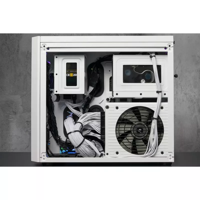 Caixa de PC Corsair Crystal 280X Micro ATX branca