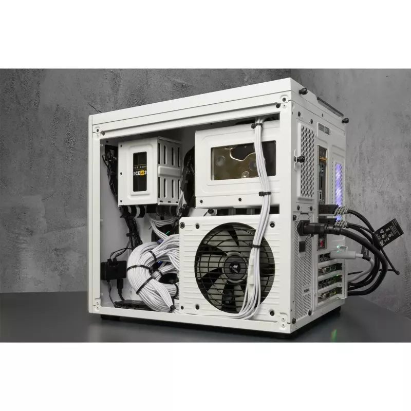 Caixa de PC Corsair Crystal 280X Micro ATX branca