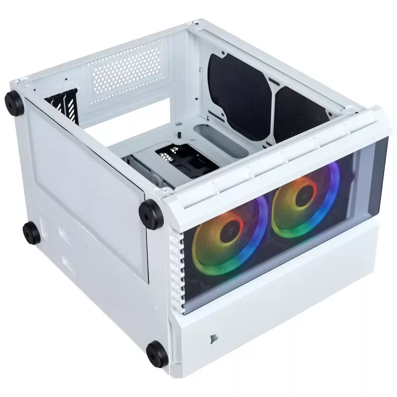Caixa de PC Corsair Crystal 280X Micro ATX branca