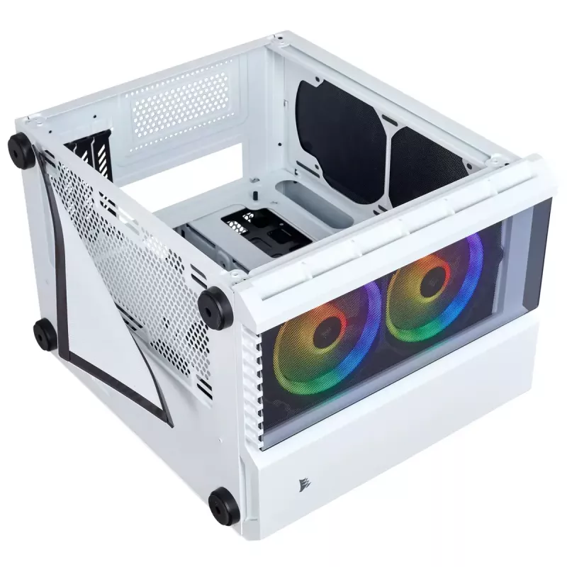 Caixa de PC Corsair Crystal 280X Micro ATX branca