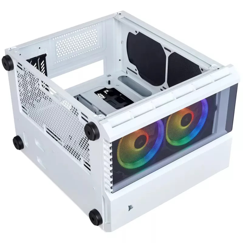 Caixa de PC Corsair Crystal 280X Micro ATX branca