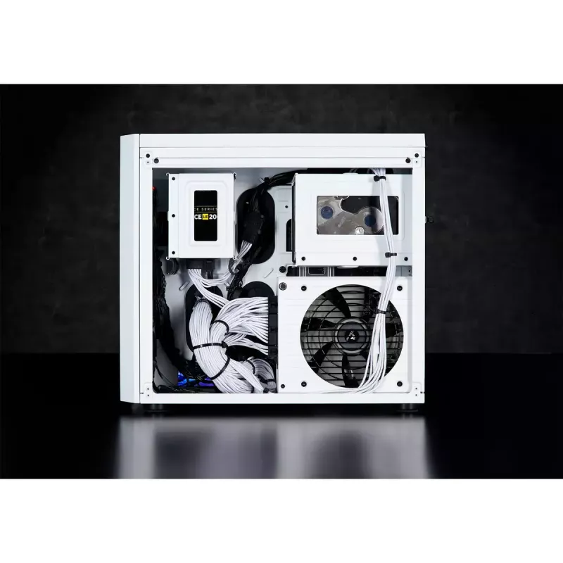 Caixa de PC Corsair Crystal 280X Micro ATX branca