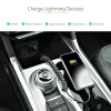 Cabo USB para Lightning StarTech.com de 50 cm (20 inch), certificado MFi, cabo de carregamento iPhone espiralado, preto, revestimento TPE resistente com fibra de aramida, cabo Lightning espiralado robusto