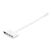 Hub USB-C de 3 portas StarTech.com com Gigabit Ethernet – USB-C para 3x USB-A – Hub USB 3.0 – branco