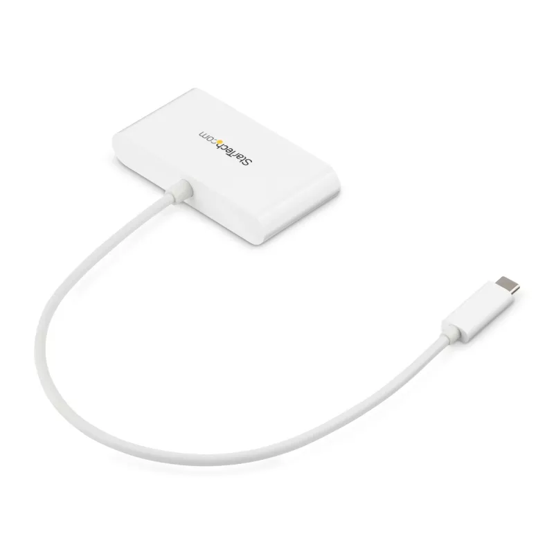 Hub USB-C de 3 portas StarTech.com com Gigabit Ethernet – USB-C para 3x USB-A – Hub USB 3.0 – branco