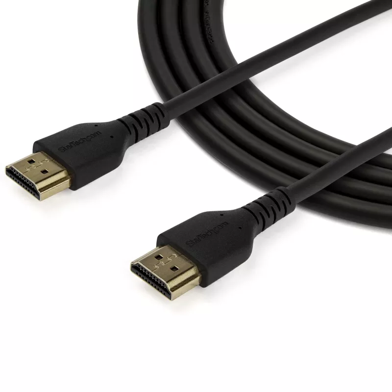 Cabo HDMI 2.0 slim StarTech.com de 0,9 m (3ft), cabo HDMI flexível com certificação Premium e Ethernet, UHD 4K 60Hz HDR10, design robusto em fibra de aramida com revestimento TPE
