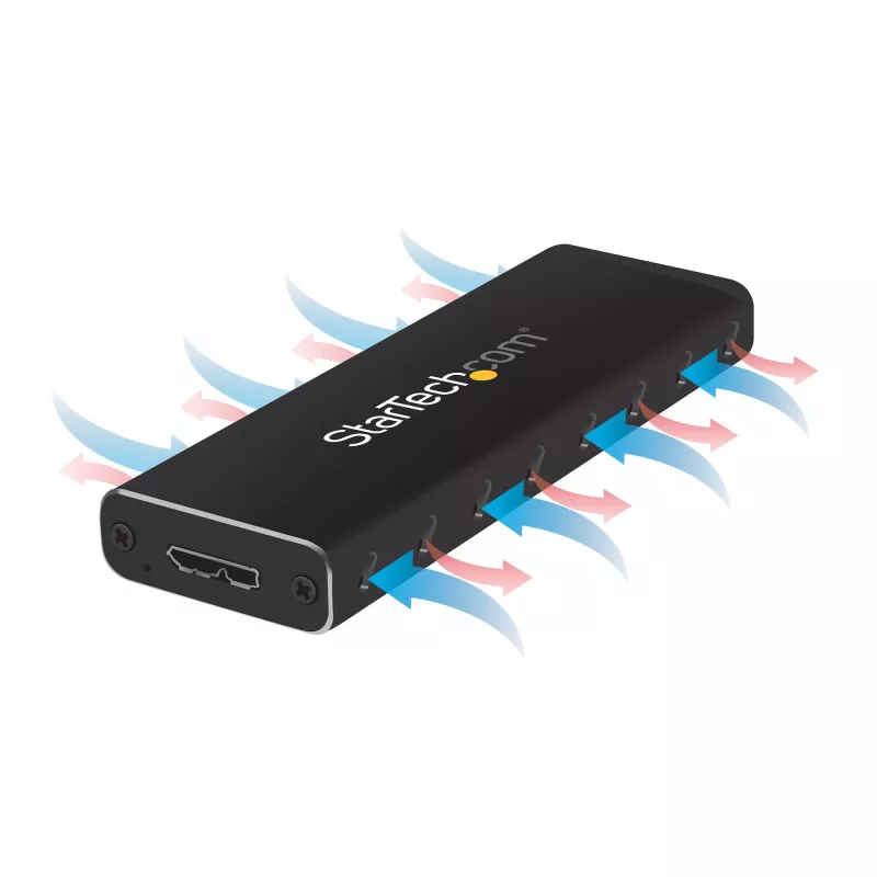 Caixa para SSD M.2 StarTech.com para SSD M.2 SATA – USB 3.0 (5 Gbit/s) com UASP