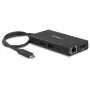 Adaptador multiporta USB-C StarTech.com – docking station de viagem USB-C com HDMI 4K – Power Delivery pass-through de 60 W, GbE, hub de 2 portas USB-A 3.0 – dock mini USB Type-C portátil para portáteis