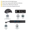Adaptador multiporta USB-C StarTech.com – docking station de viagem USB-C com HDMI 4K – Power Delivery pass-through de 60 W, GbE, hub de 2 portas USB-A 3.0 – dock mini USB Type-C portátil para portáteis