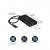 Adaptador multiporta USB-C StarTech.com – docking station de viagem USB-C com HDMI 4K – Power Delivery pass-through de 60 W, GbE, hub de 2 portas USB-A 3.0 – dock mini USB Type-C portátil para portáteis