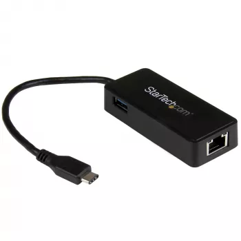 Adaptador de rede USB-C para Gigabit StarTech.com com porta USB 3.0 adicional