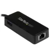 Adaptador de rede USB-C para Gigabit StarTech.com com porta USB 3.0 adicional