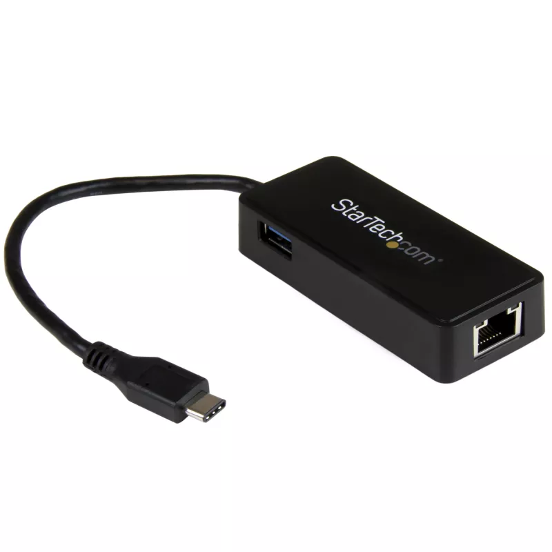 Adaptador de rede USB-C para Gigabit StarTech.com com porta USB 3.0 adicional