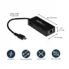 Adaptador de rede USB-C para Gigabit StarTech.com com porta USB 3.0 adicional