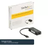 Adaptador de rede USB-C para Gigabit StarTech.com com porta USB 3.0 adicional