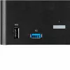 Comutador KVM DisplayPort StarTech.com de 2 portas para três monitores – 4K 60Hz UHD HDR – KVM DP 1.2 de secretária com hub USB 3.0 de 2 portas (5 Gbit/s) e 4 portas USB 2.0 HID, áudio – comutação por teclas de atalho – TAA