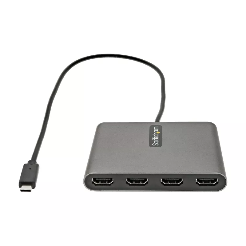 Adaptador USB-C para Quad HDMI StarTech.com, conversor USB-C para 4x monitor HDMI para Windows (sem suporte para macOS/ChromeOS/Linux) - TAA