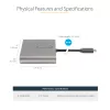 Adaptador USB-C para Quad HDMI StarTech.com, conversor USB-C para 4x monitor HDMI para Windows (sem suporte para macOS/ChromeOS/Linux) - TAA