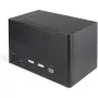Comutador KVM DisplayPort StarTech.com de 2 portas para quatro monitores – 4K 60Hz UHD HDR – KVM DP 1.2 4K de secretária com hub USB 3.0 de 2 portas (5 Gbit/s) e 4 portas USB 2.0 HID, áudio – comutação por teclas de atalho – TAA