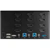 Comutador KVM DisplayPort StarTech.com de 2 portas para quatro monitores – 4K 60Hz UHD HDR – KVM DP 1.2 4K de secretária com hub USB 3.0 de 2 portas (5 Gbit/s) e 4 portas USB 2.0 HID, áudio – comutação por teclas de atalho – TAA