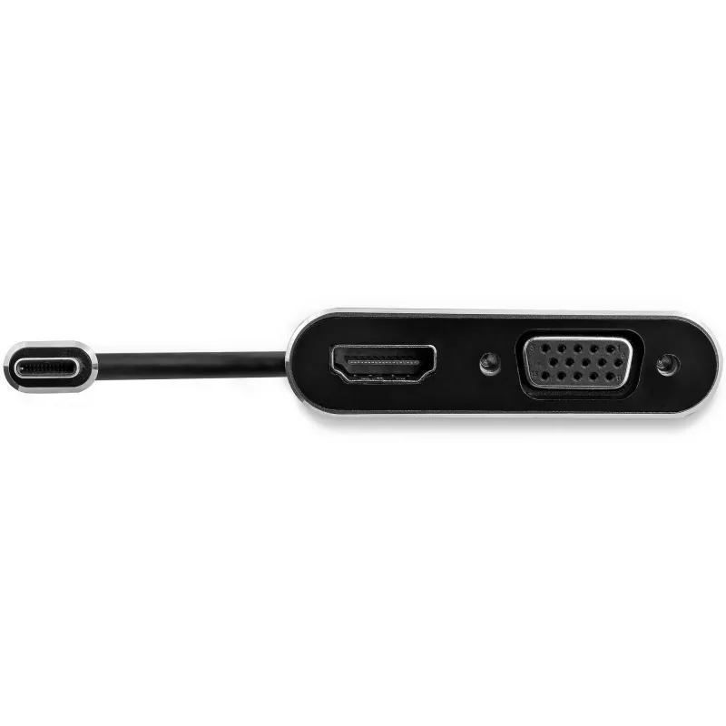 Adaptador USB-C para VGA e HDMI StarTech.com - 2-em-1 - 4K 30Hz - cinzento Space