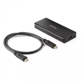 Caixa externa para SSD M.2 NVMe PCIe USB-C 10Gbps StarTech.com – caixa externa robusta em alumínio para M.2 PCIe M-Key, certificada IP67 – leitura/escrita de 1 GB/s – suporta 2230/2242/2260/2280 – compatível com TB3 – Mac/PC