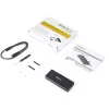 StarTech.com M2E1BRU31C caixa para SSD M.2 NVMe PCIe, USB-C 10 Gbit/s (USB 3.2 Gen 2), alumínio robusto, M-Key, IP67, compatível com Thunderbolt 3, preta