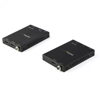 StarTech.com Kit Extensor HDMI sobre CAT6 - 4K 60Hz, 3840 x 2160 píxeis, Transmissor e Recetor AV, 50 m, Com fios, Preto, HDCP